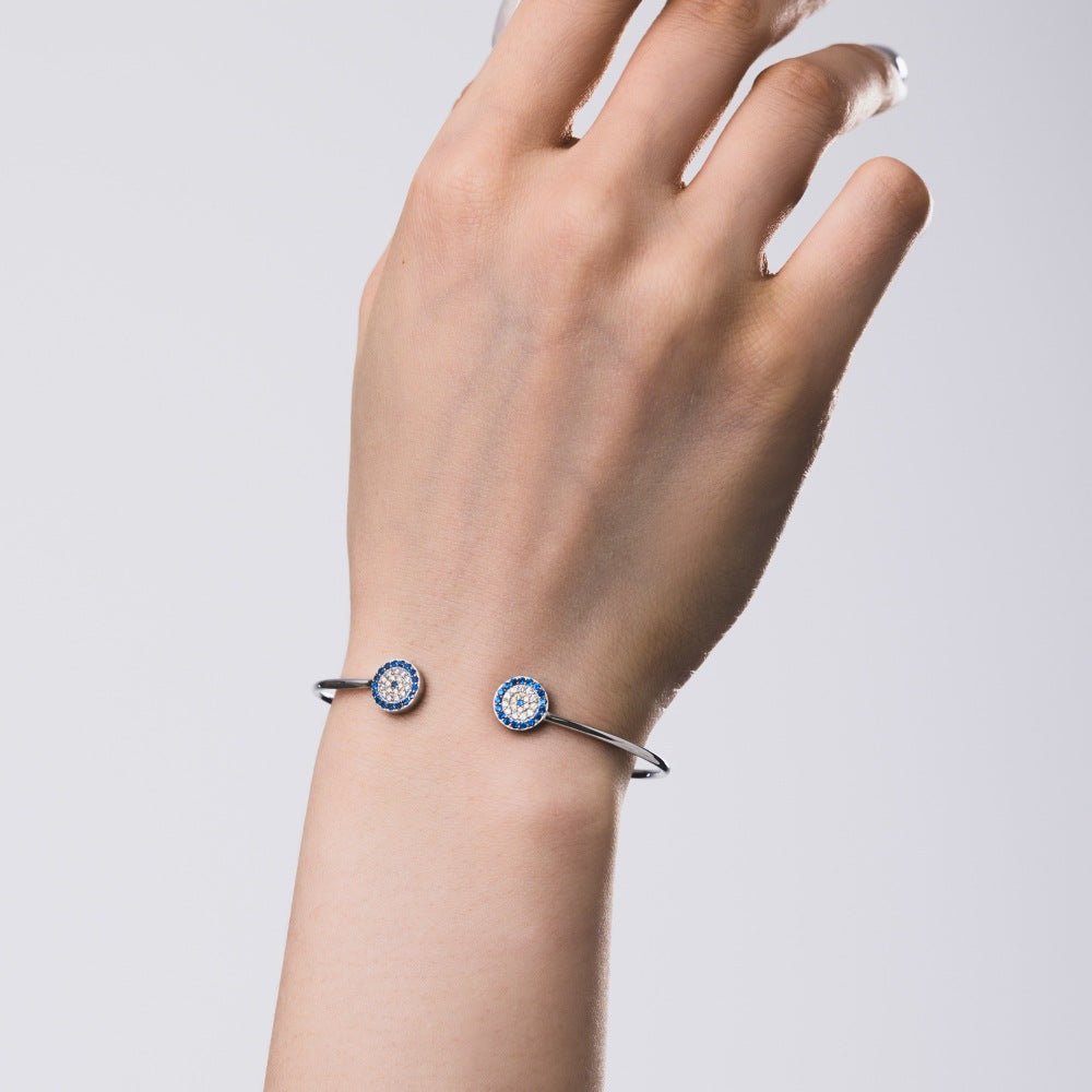 Trendy and fashionable devil eye zircon bracelet - jewelry - weilin.com