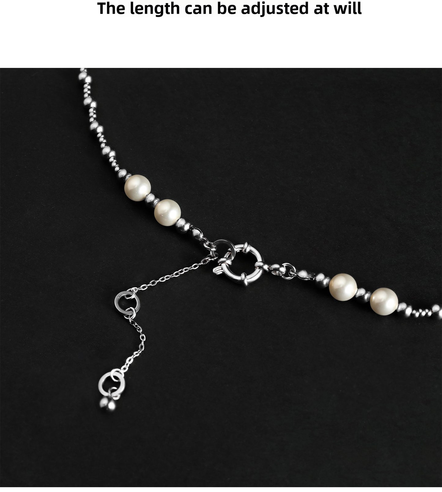 Pearl necklaces and bracelets