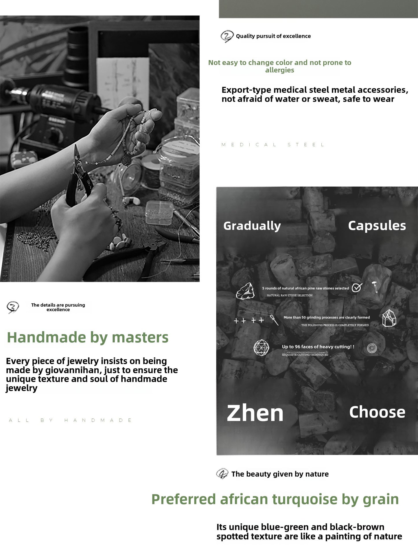 Green turquoise necklace