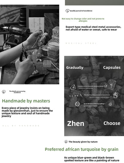 Green turquoise necklace