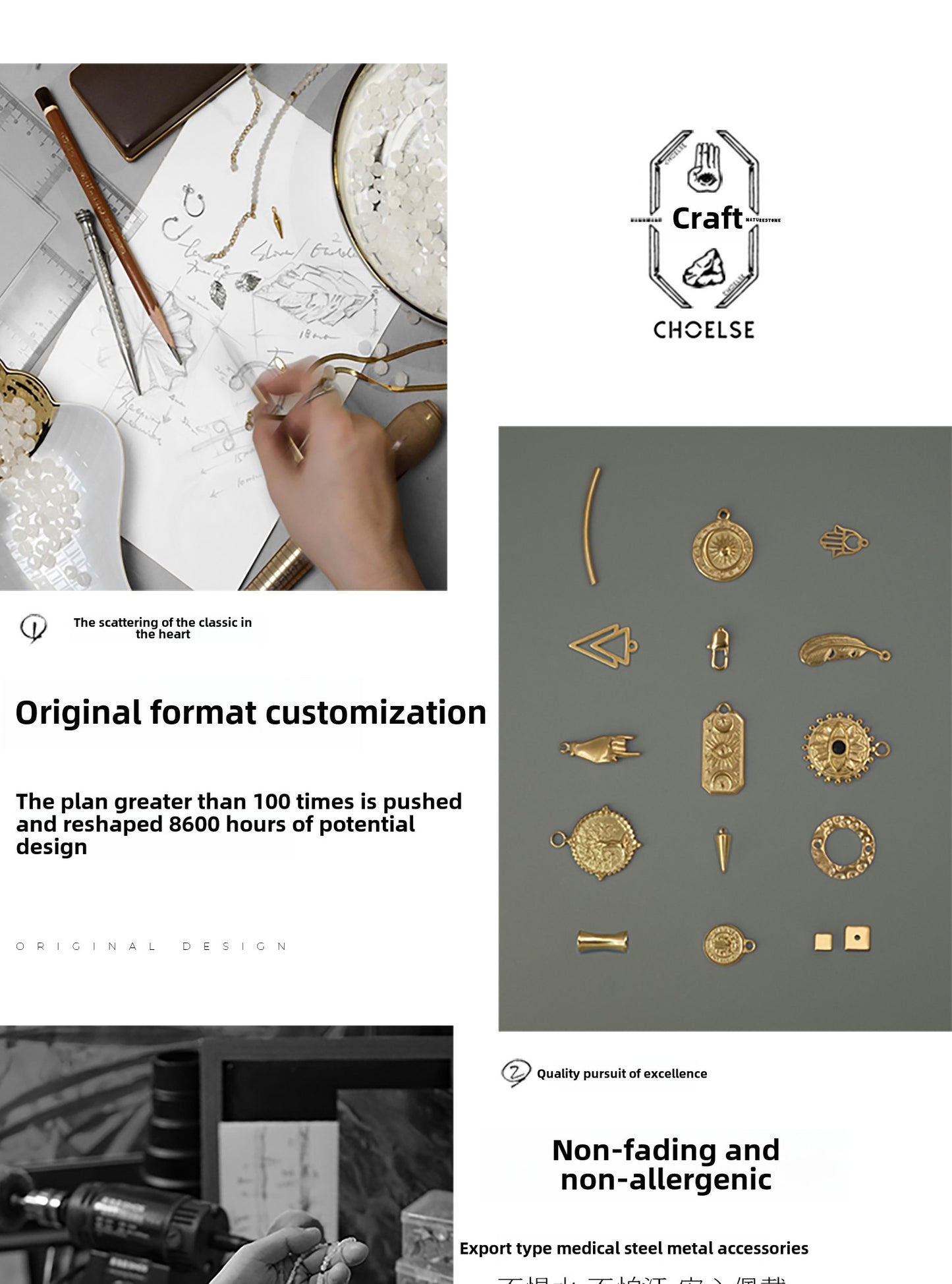 Pearl necklaces and bracelets