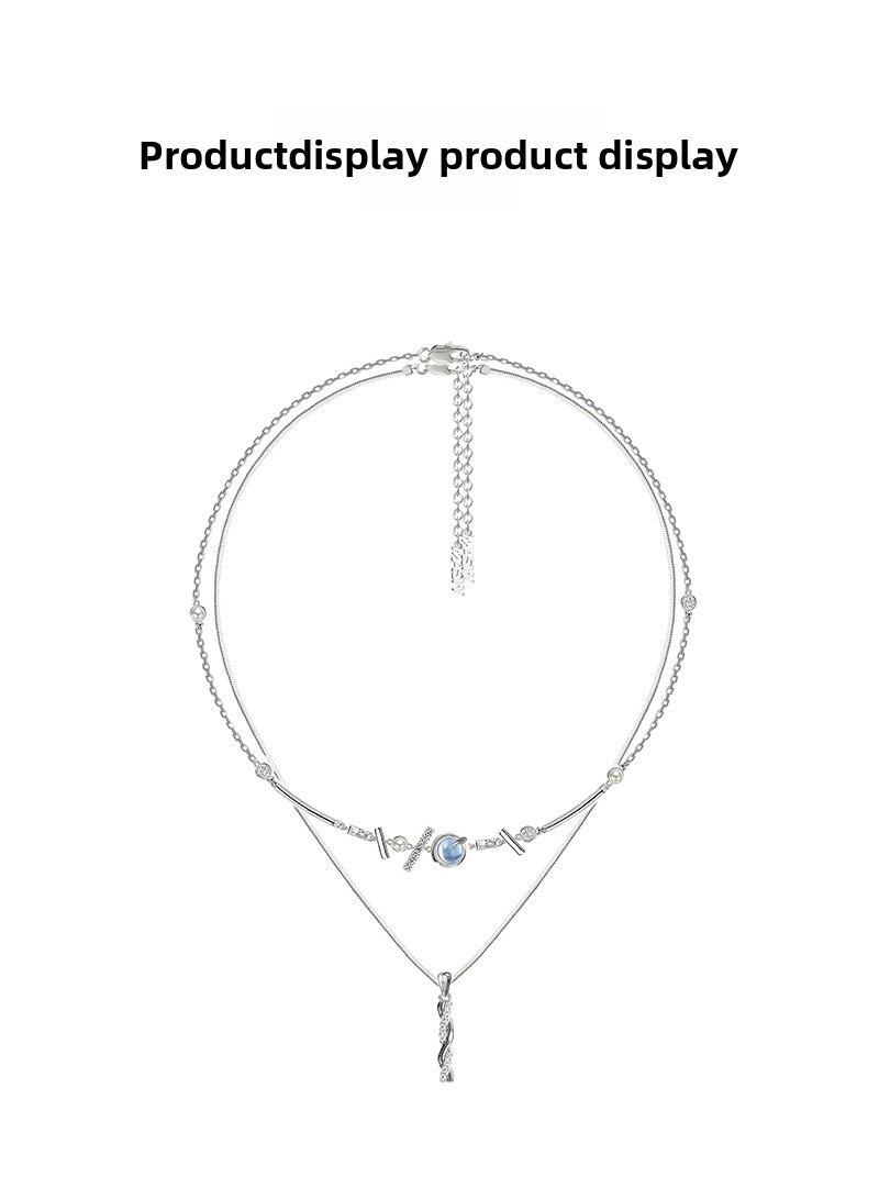 Hip Hop Transfer Pillar Pendant Necklace