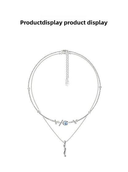 Hip Hop Transfer Pillar Pendant Necklace