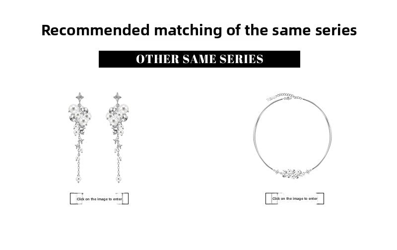 Star River Bubble Pearl Gradient Necklace