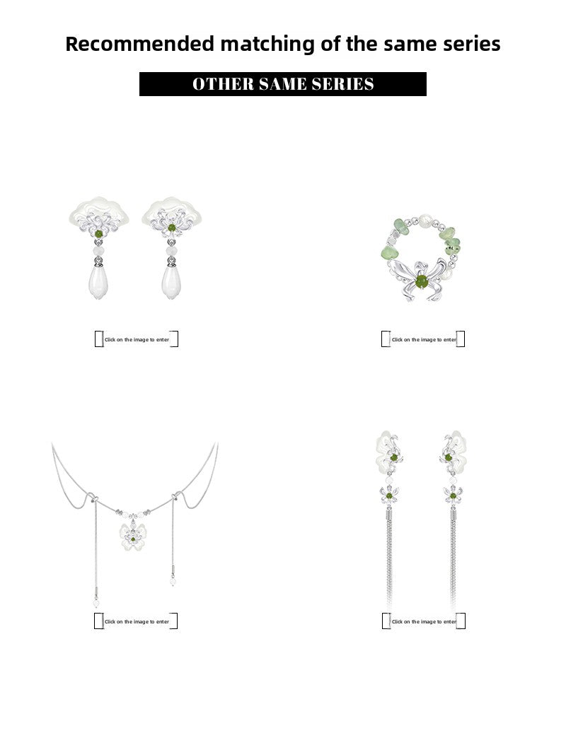 New Chinese style safety-ring tassel necklace