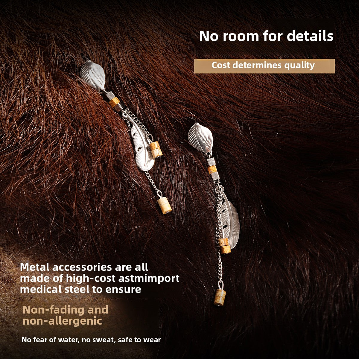 Barley harvest earrings