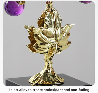 Nuevos adornos decorativos de árbol de uva amatista de estilo chino