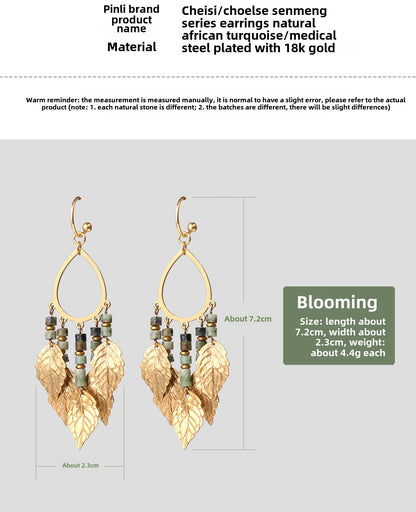 Ancient-style gold earrings