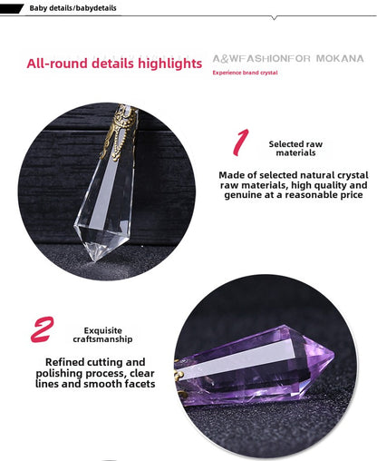 Vintage Original Lime Moonlight Pendant Necklace for Men and Women