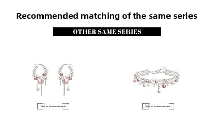 Colored pearl choker necklace