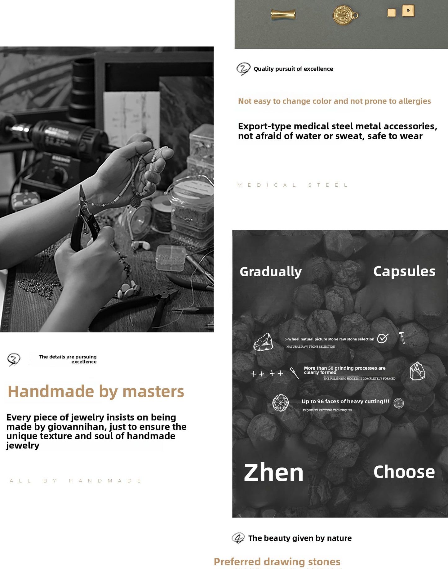 Golden wheat harvest necklace