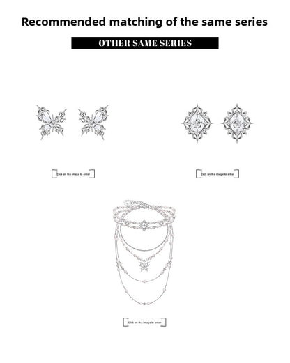 Baroque butterfly pearl necklace