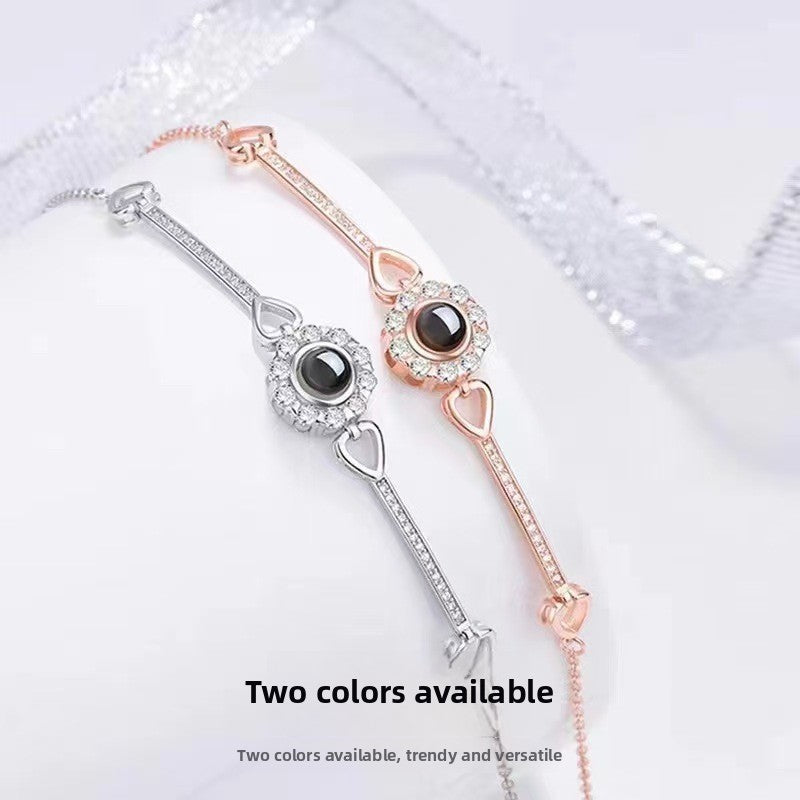 Angel's eye photo projection bracelet