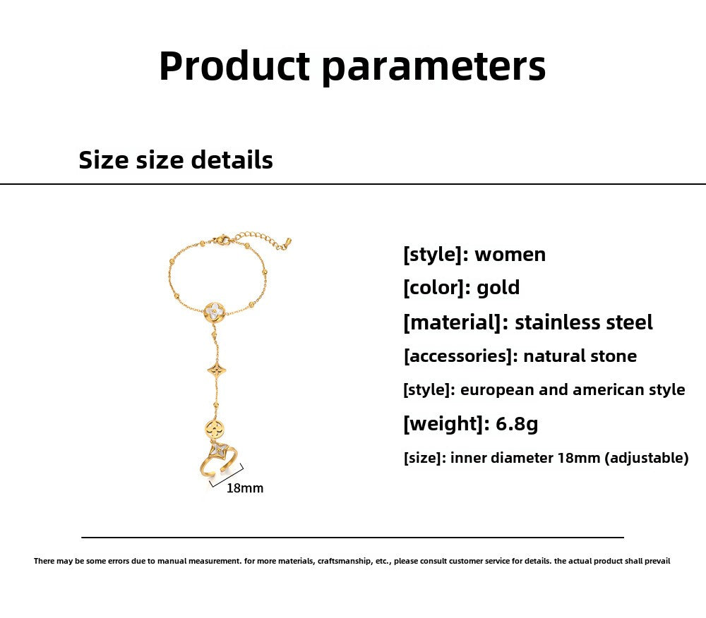 Design three-dimensional frosted butterfly finger chain