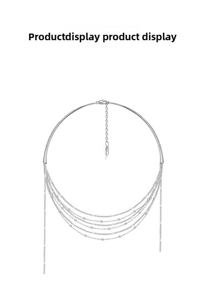 Light breeze tassel necklace