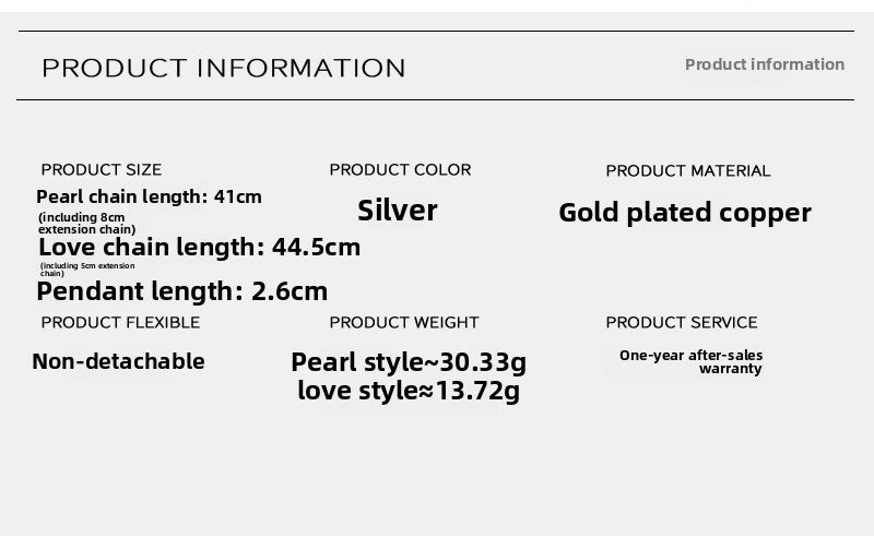 Weaving pearl necklace with love