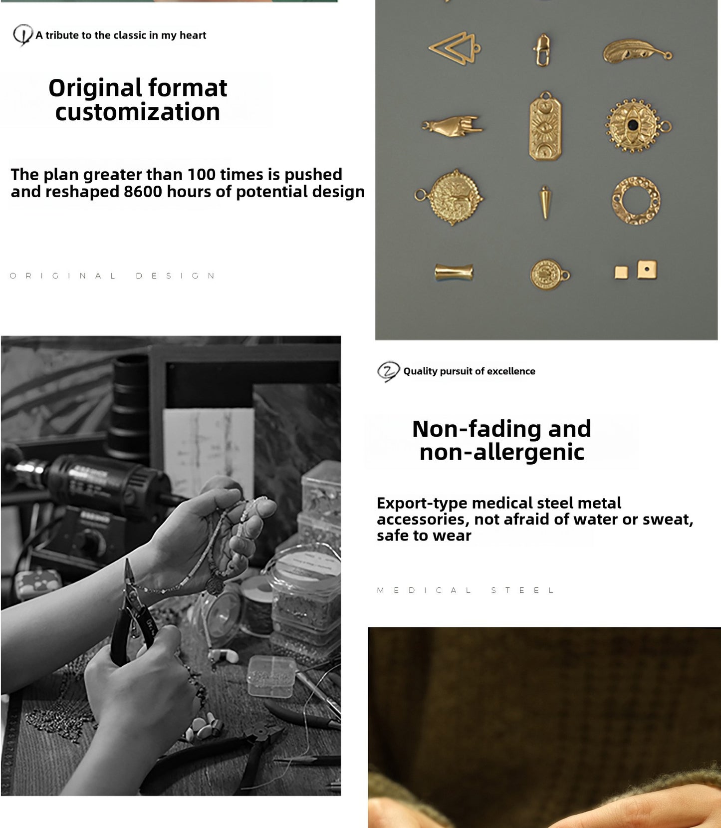 Retro light fringe earrings