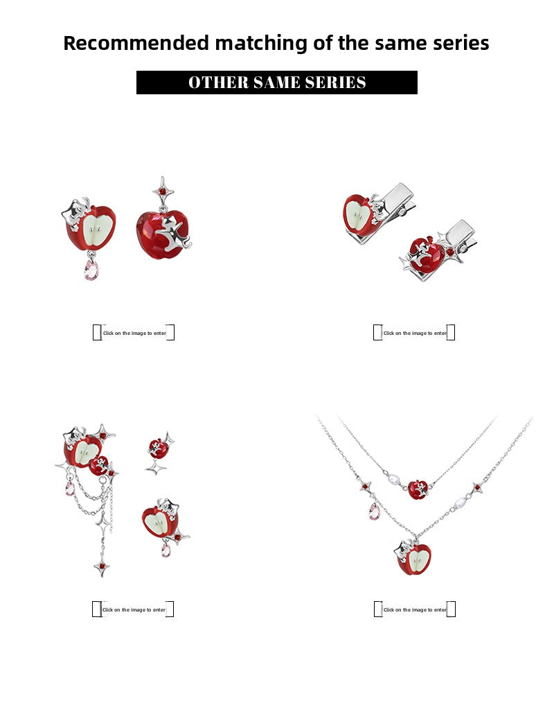 Sliced apple double layer bracelet