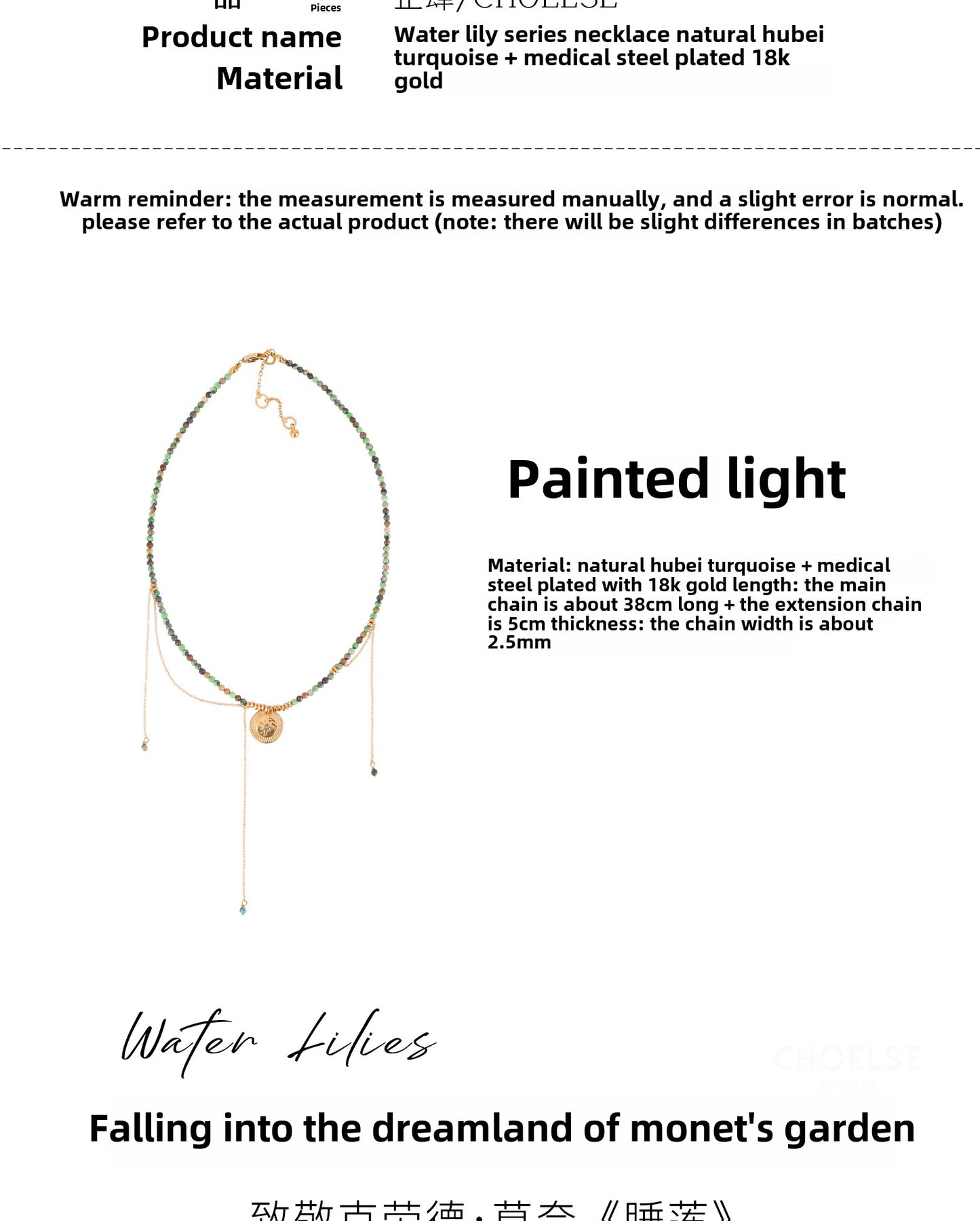 Golden circle six-pointed star necklace