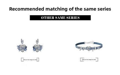 Choker Heart-shaped Denim Collar Chain Necklaces