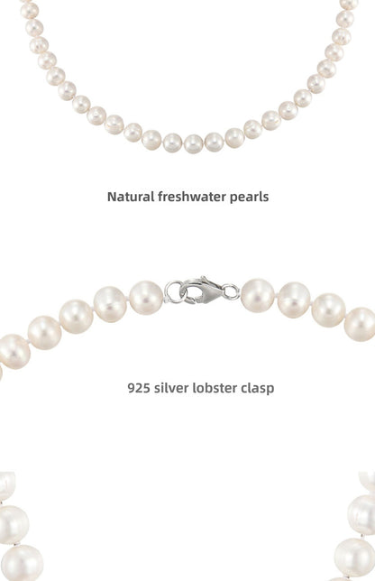 Pearl hip-hop necklace