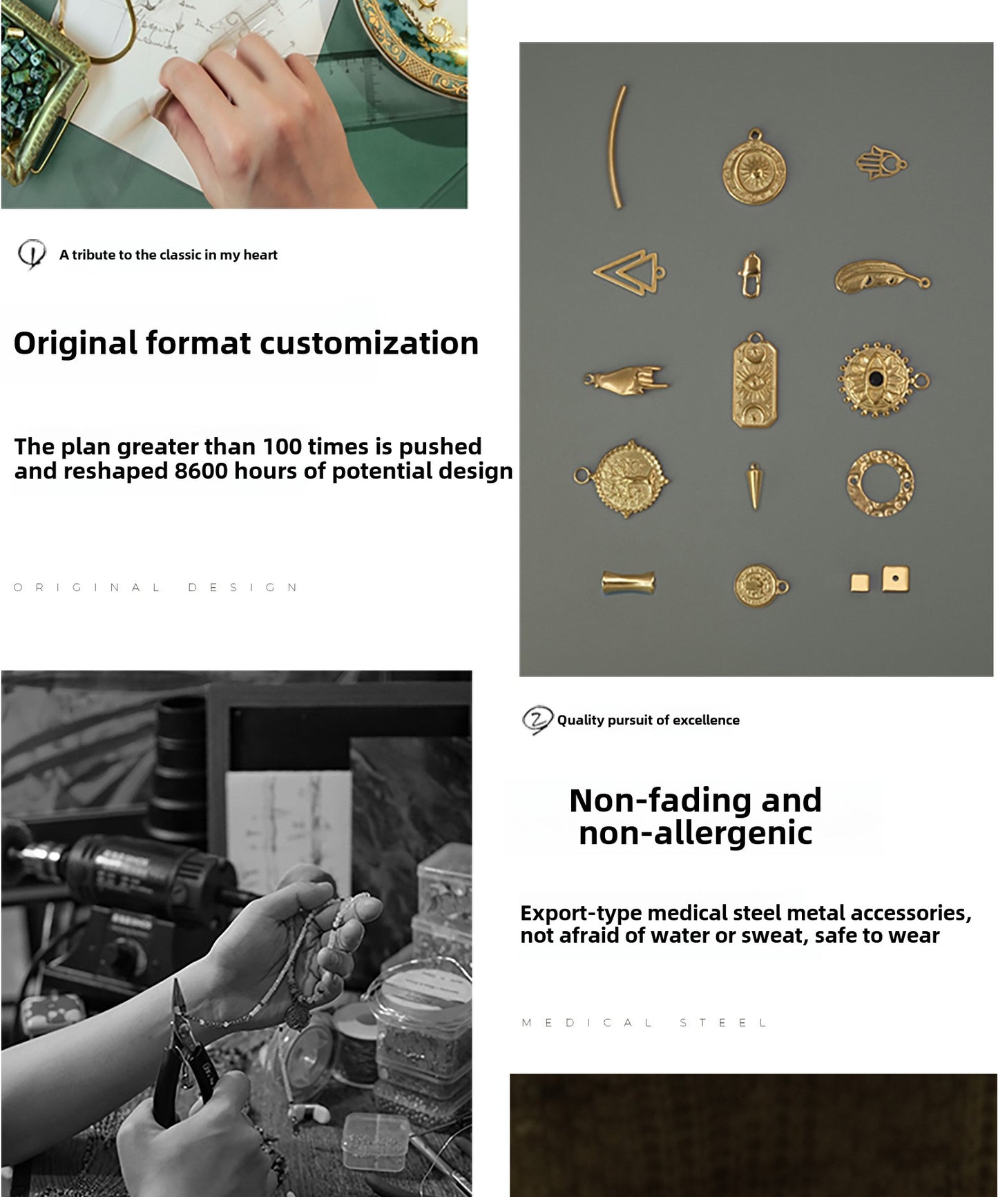 Basket of gold leaf necklace