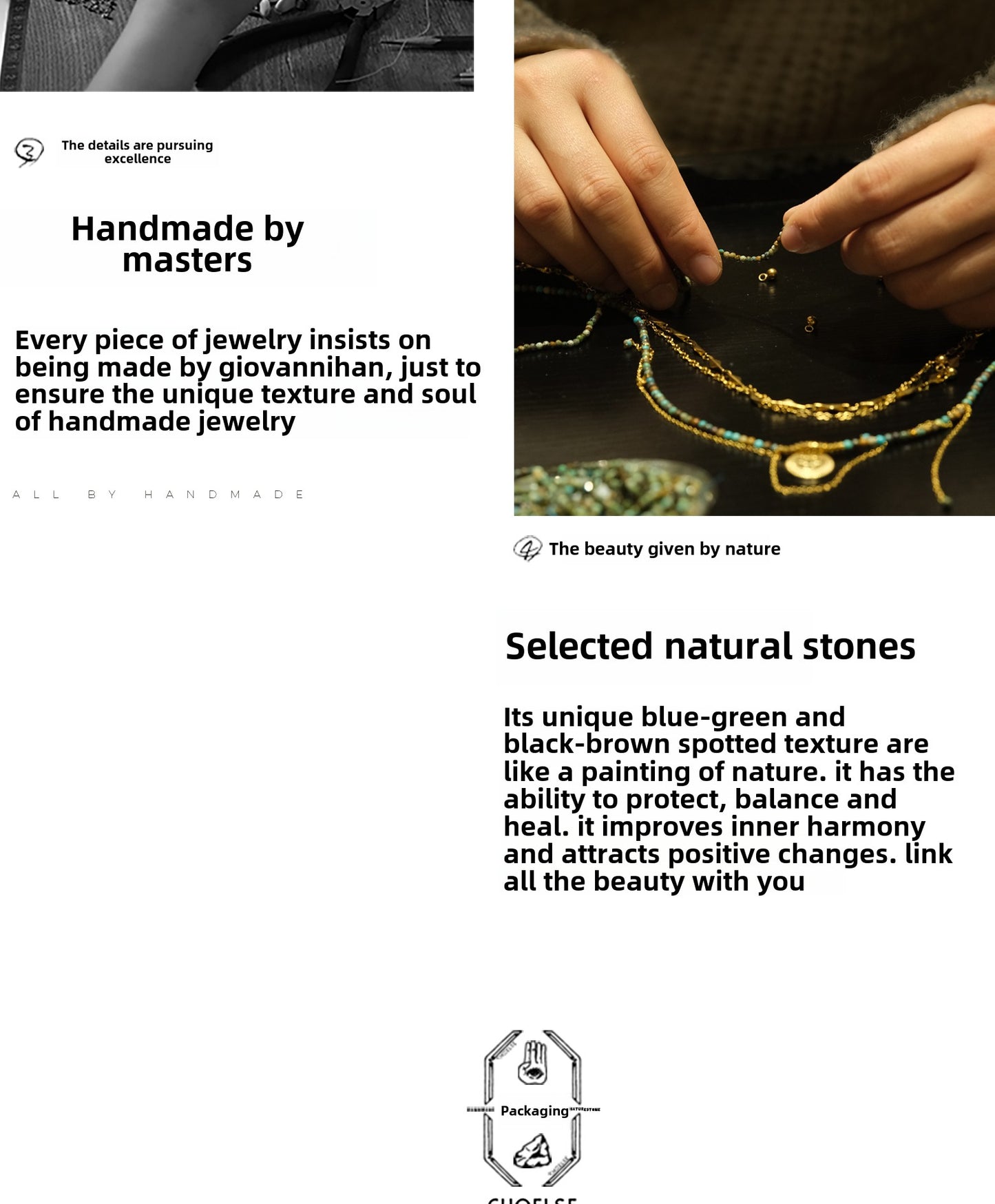 Golden circle six-pointed star necklace