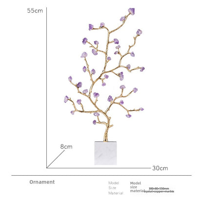 New Chinese style amethyst lucky deer decorative ornaments