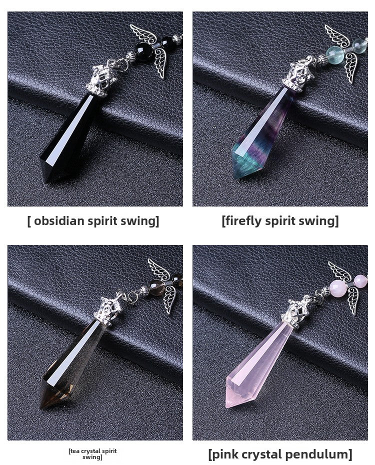 Crystal Gray Moonlight Pendant Necklace for Men and Women