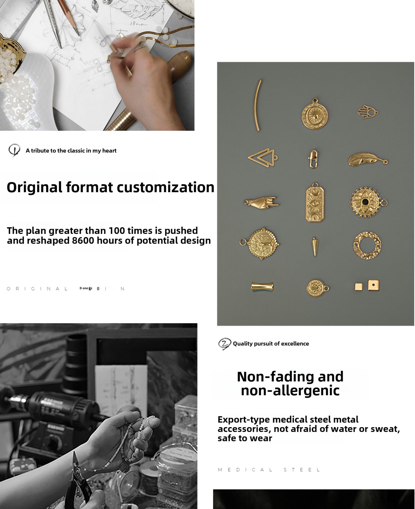 Lotus petal step jewelry