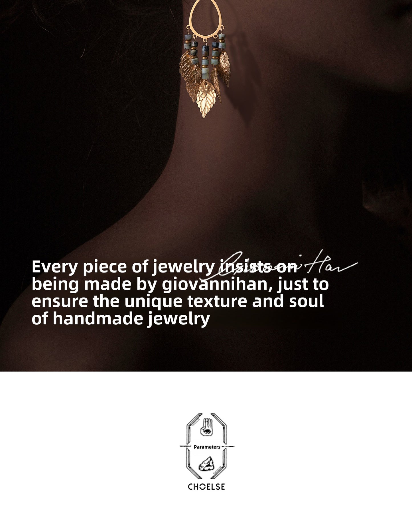 Ancient-style gold earrings