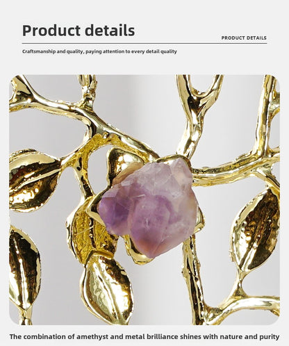 Nuevos adornos decorativos de árbol de la fortuna de amatista de estilo chino