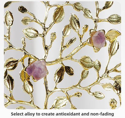 Nuevos adornos decorativos de árbol de la fortuna de amatista de estilo chino