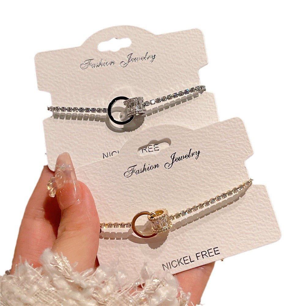 Two - color circle waist bracelet - jewelry - weilin.com