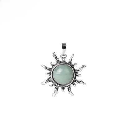 Vintage Amethyst Sunflower Pendant - jewelry - weilin.com