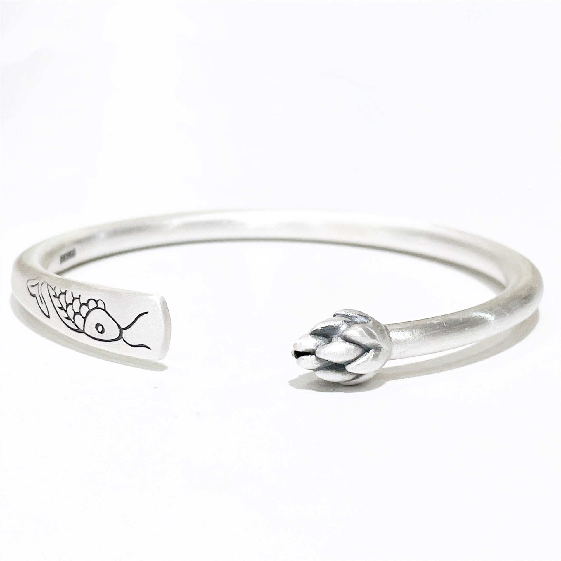 Vintage Carp Sterling Silver Bracelet - jewelry - weilin.com