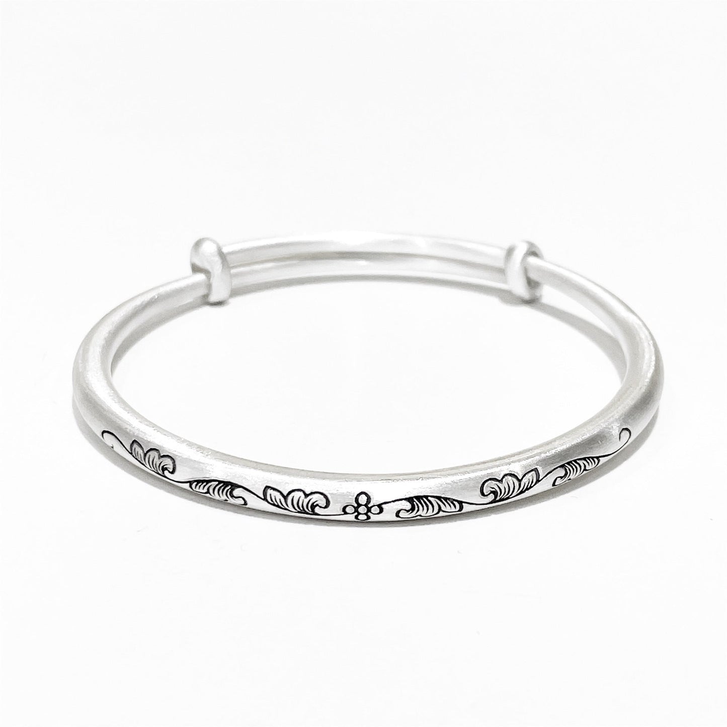 Vintage Lotus Sterling Silver Bracelet - jewelry - weilin.com