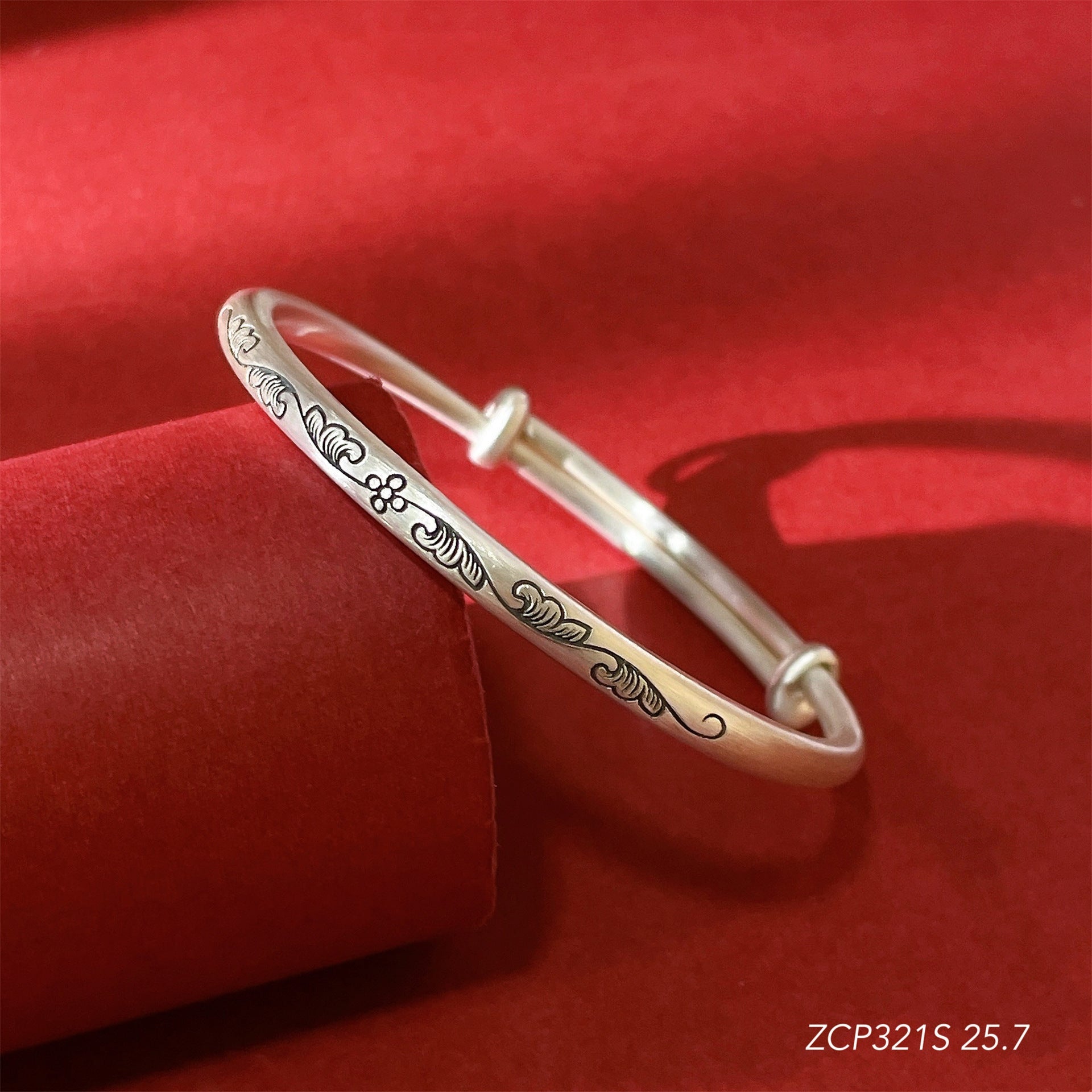 Vintage Lotus Sterling Silver Bracelet - jewelry - weilin.com