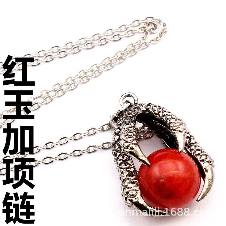 Vintage Medieval Dragon Claw Pendant - jewelry - weilin.com