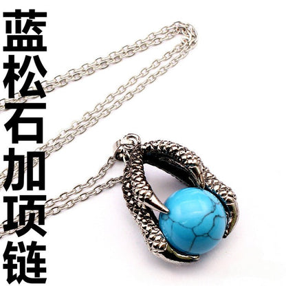 Vintage Medieval Dragon Claw Pendant - jewelry - weilin.com