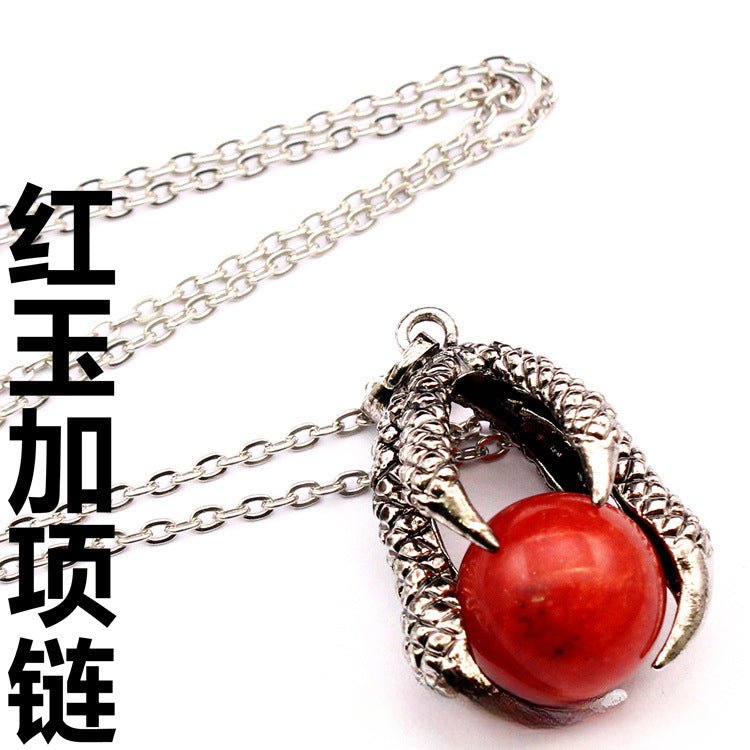 Vintage Medieval Dragon Claw Pendant - jewelry - weilin.com