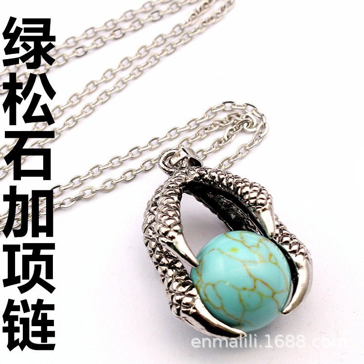 Vintage Medieval Dragon Claw Pendant - jewelry - weilin.com