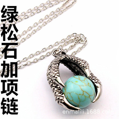 Vintage Medieval Dragon Claw Pendant - jewelry - weilin.com
