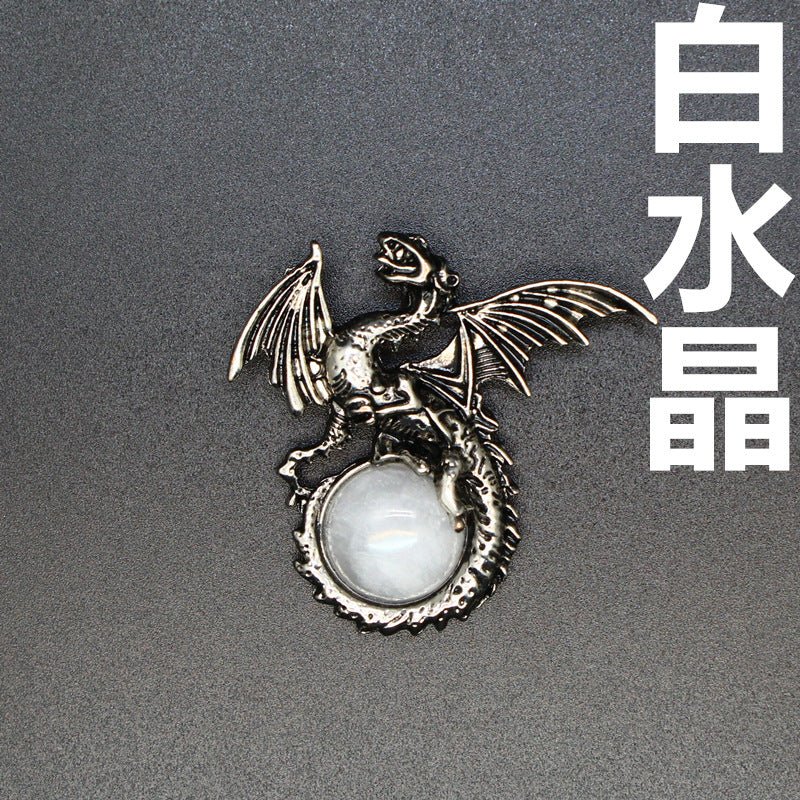 Vintage Natural Stone Dragon Pendant – Jewelry Weilin