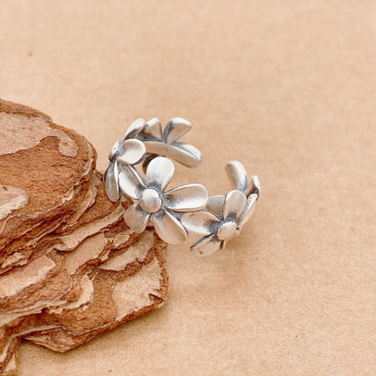 Vintage open flower ring - jewelry - weilin.com