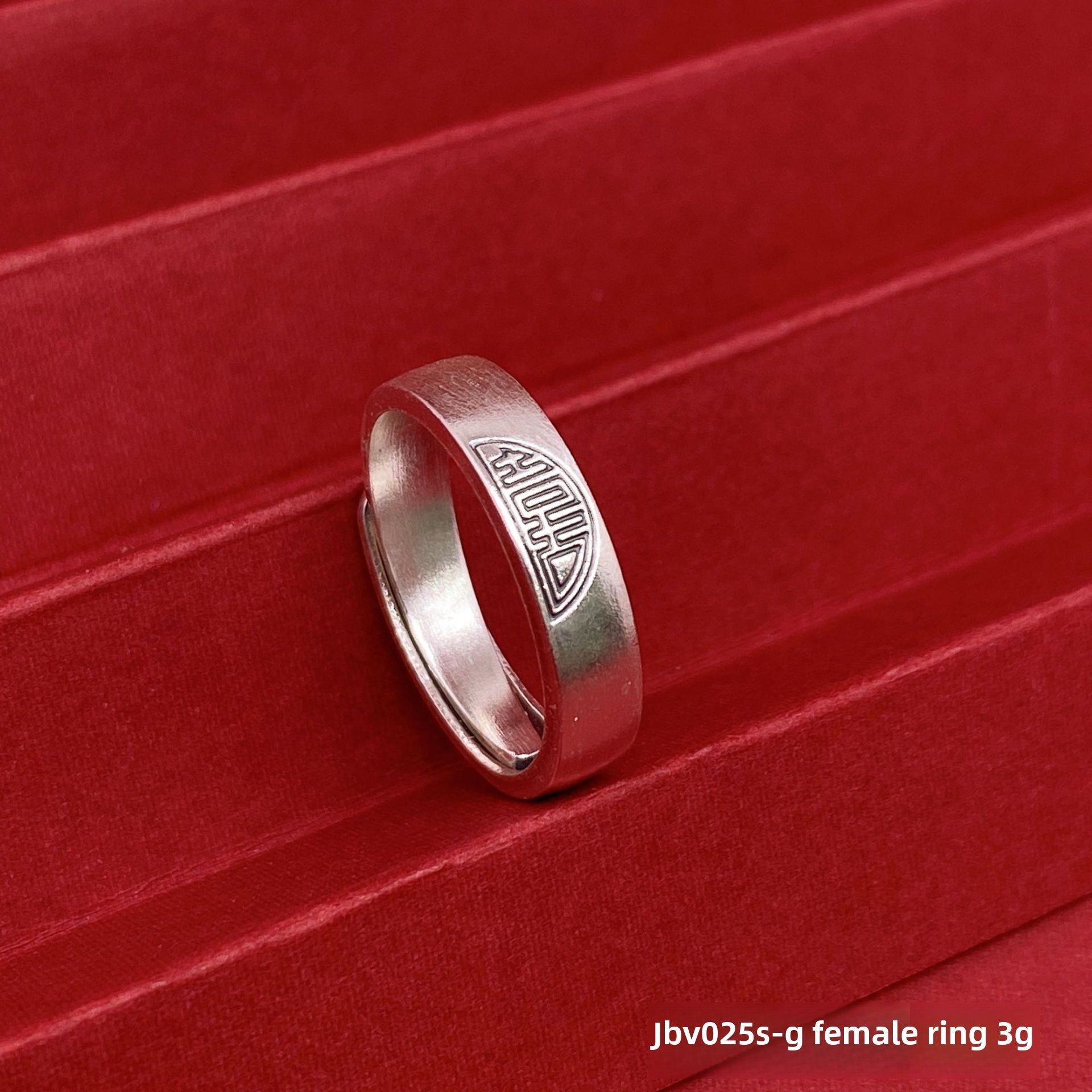 Vintage open sterling silver couple ring - jewelry - weilin.com