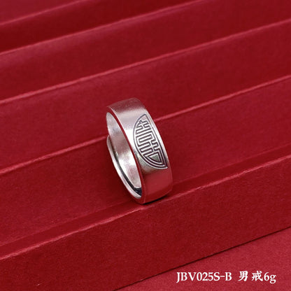 Vintage open sterling silver couple ring - jewelry - weilin.com