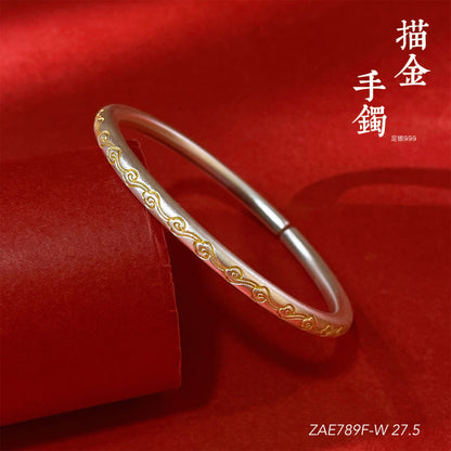 Vintage Sterling Silver Bracelet - jewelry - weilin.com