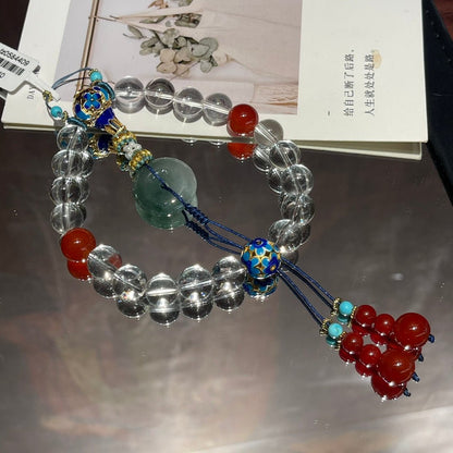 White crystal 18 - shaped collar handheld - jewelry - weilin.com