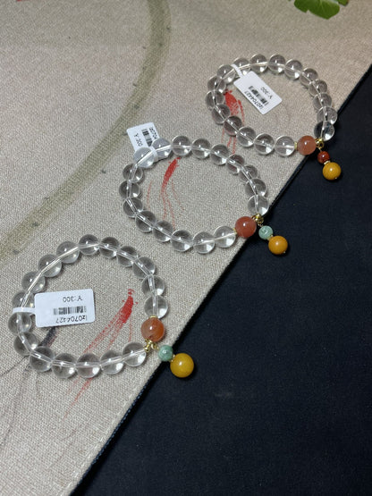 White crystal bracelet - jewelry - weilin.com